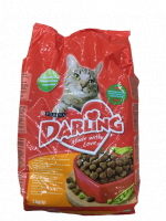 Корм DARLING Сухой для кошек Птица Овощи 2кг